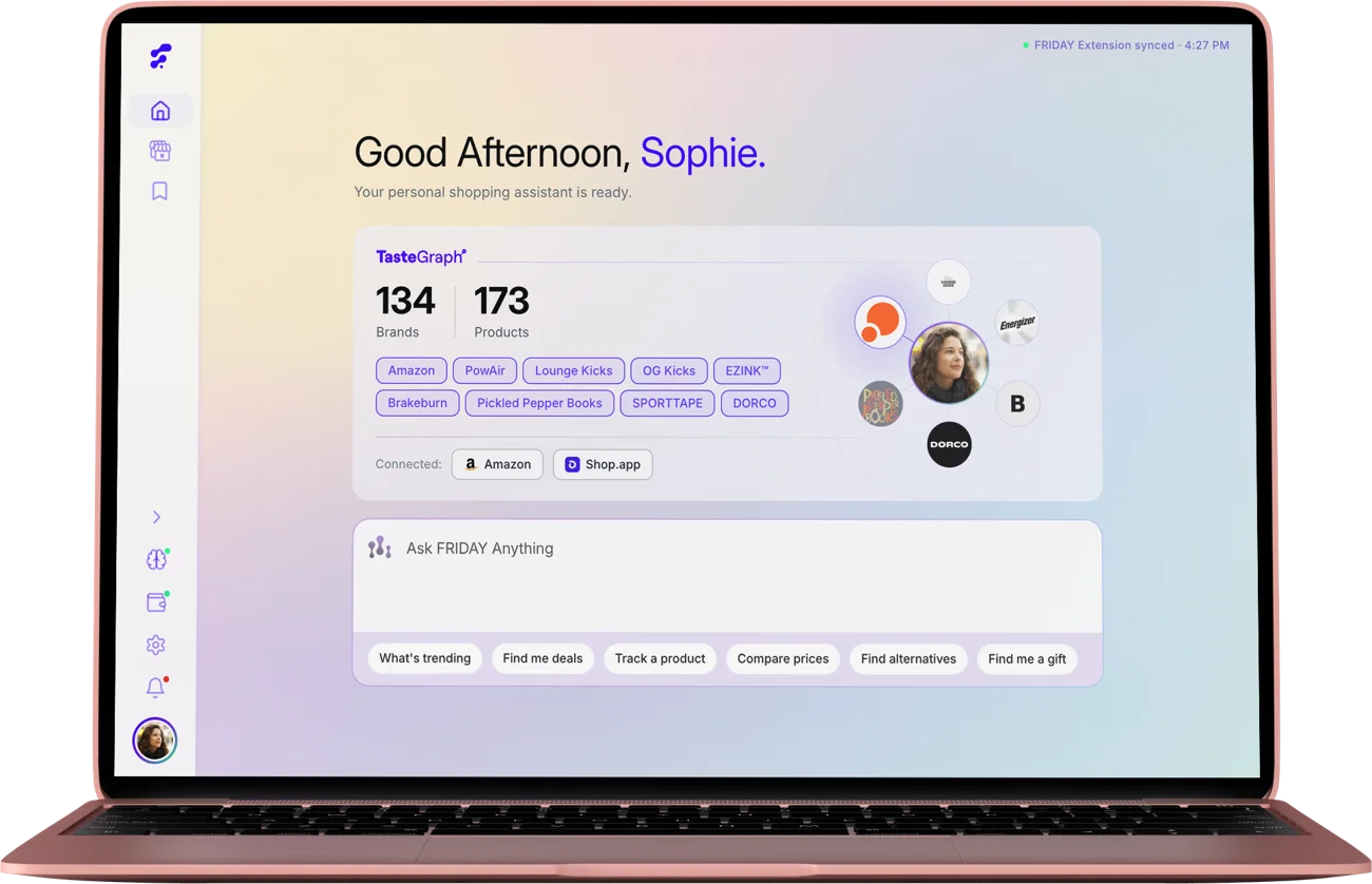 The FRIDAY dashboard